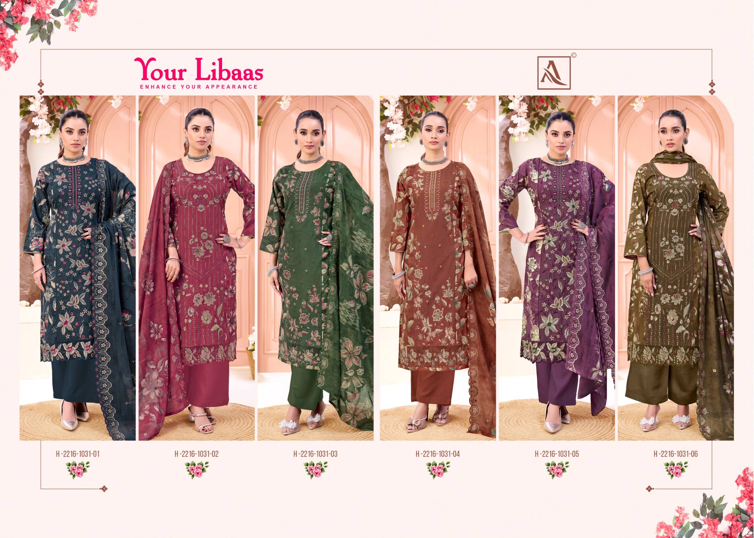 YOUR LIBAAS By Alok Suit 01 To 06 Series Beautiful Festive Suits Stylish Fancy Colorful Ethnic Wear Pure Cambric Cotton Print Dresses At Wholesale Price